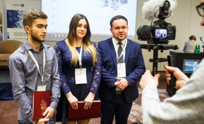 Dziennikarze z ZSR na wywiadzie z Panią Minister