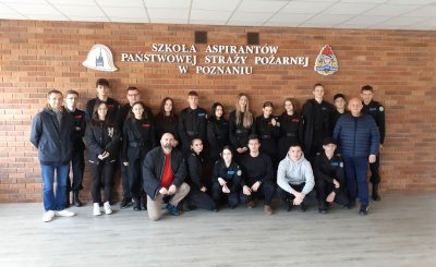 Mundurowi z Kaczek w Szkole Aspirantów Państwowej Straży Pożarnej w  Poznaniu